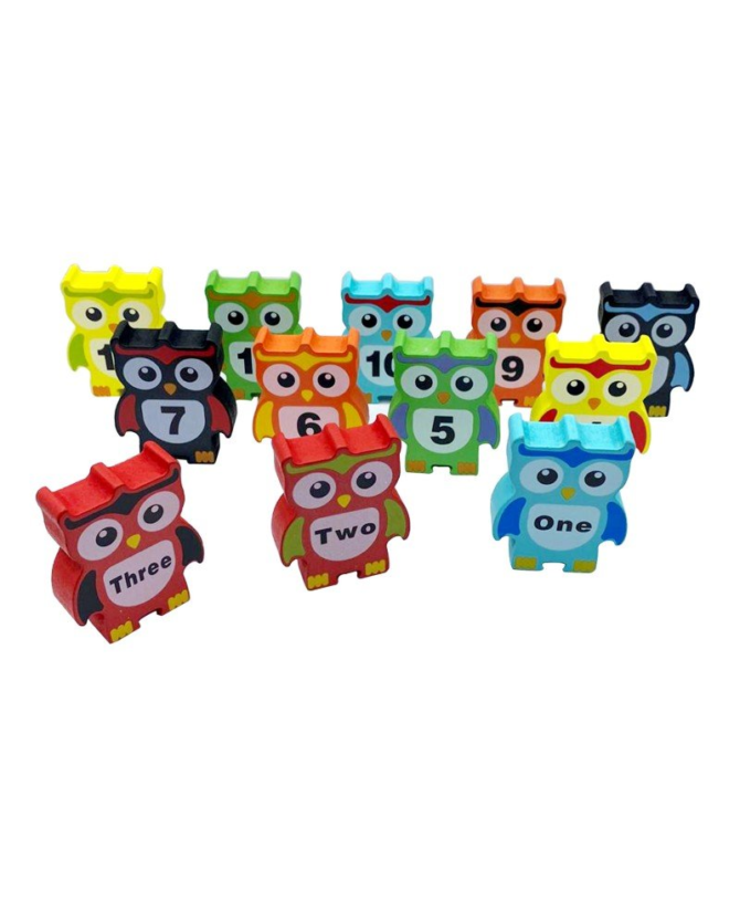 baykuş kule oyunu, owl game, wooden toy, ahşap oyuncak