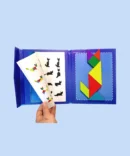 Tangram kitap , ahşap oyuncak, eğitici oyuncak